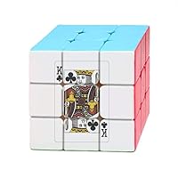 Club K Playing Cards Pattern Magic Cube Puzzle 3x3 Toy Game Play