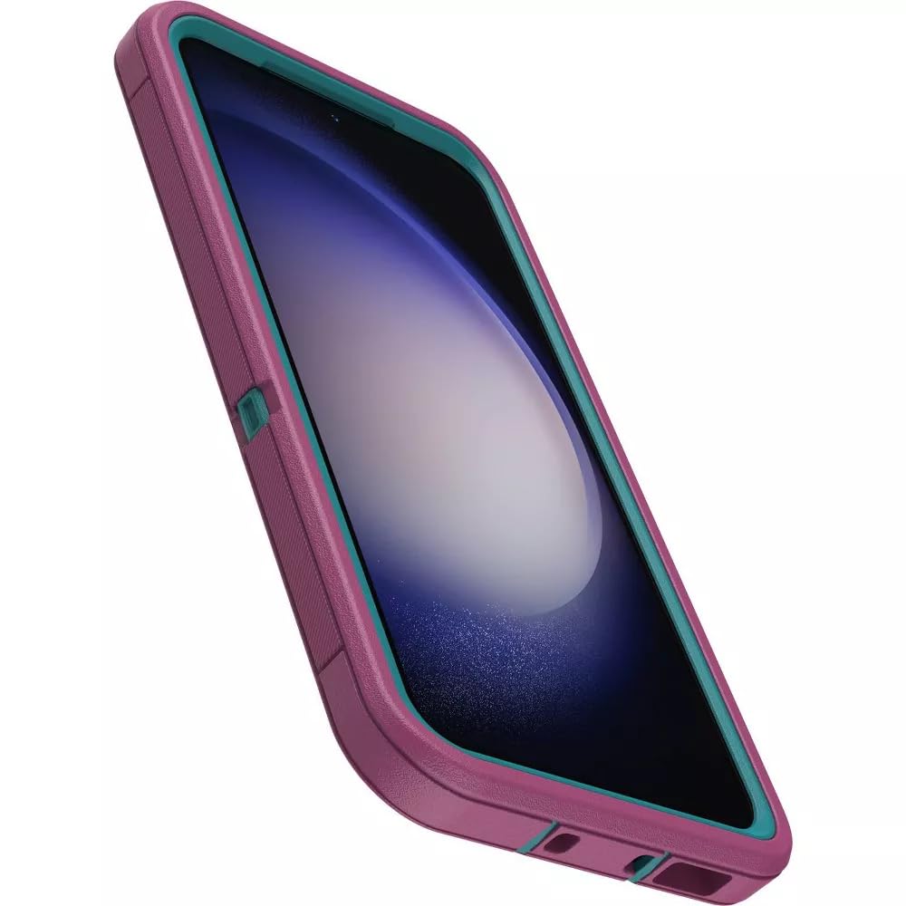 OtterBox Galaxy S23 (Only) - Defender Series Case - Canyon Sun (Pink), Rugged & Durable - with Port Protection - Case Only - Microbial Defense Protection - Non-Retail Packaging