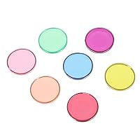 ERINGOGO 100pcs Metal Edge Disc Wooden Playset Children’s Toys Childrens Toys Disc Learning Tool Math Learning Plaything Wood Learning Plaything Puzzle Transparent Plastic Small Wafer