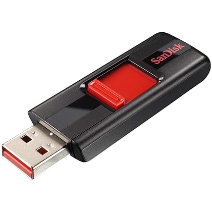 SanDisk 128GB Cruzer USB 2.0 Flash Drive - SDCZ36-128G-B35, Black