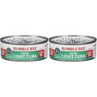 Bumble Bee Chunk Light Tuna in Oil, 5 oz Cans (Pack of 48) - Wild Caught Tuna - 22g Protein per Serving - Non-GMO Project Verified, Gluten Free, Kosher - Great for Tuna Salad and Recipes