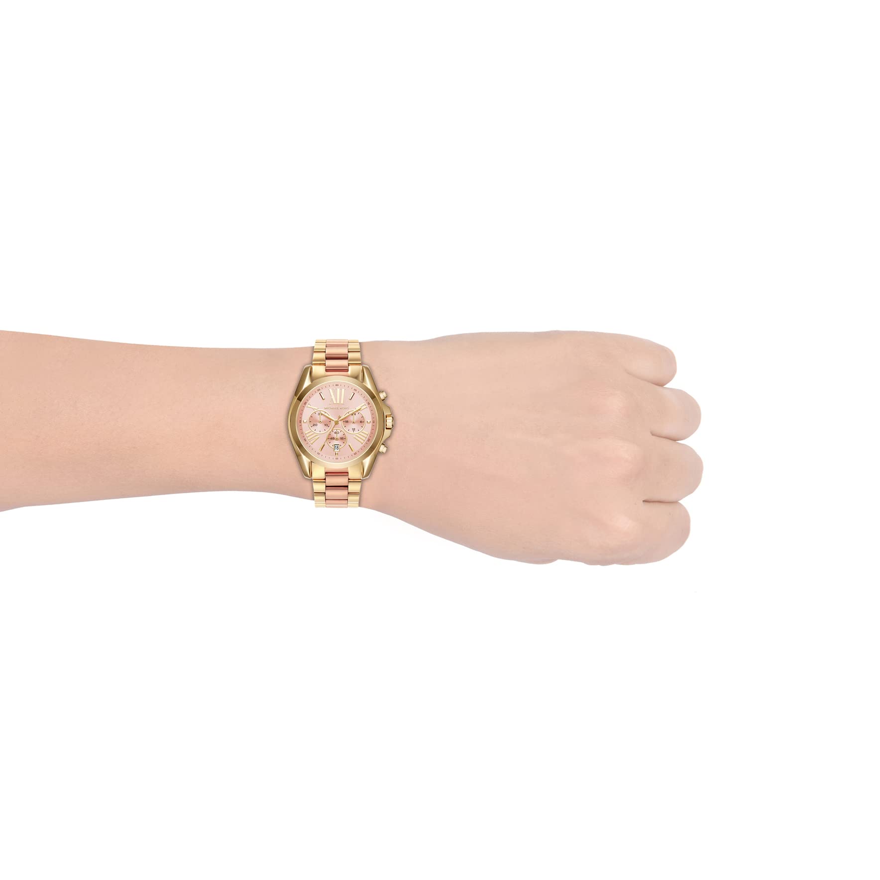 Michael Kors Women's Watch BRADSHAW, 43 mm case size, Quartz Chronograph movement, Stainless Steel strap