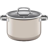 Wmf WMF Fusion Tech High Casserole, 7.9 inches (20 cm), MQ (Milky Quartz) IH Gas Fire Compatible, Waterless Pot W0516645290