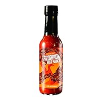 Pepper Joe’s Trinidad Scorpion Pepper Hot Sauce – Extremely Hot Trinidad Scorpion Pepper Sauce – Premium Moruga Scorpion Chili Sauce – 5 Ounces