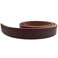 Brown Veg Tan Leather Belt Blank Strips/Straps - 8-9 oz - 48