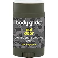 Body Glide Outdoor Anti Chafe Balm 1.5oz: Fragrance free anti chafing stick trusted in basic training, endurance sports & everyday life. Use on neck, shoulders, chest, butt, groin, thighs & feet