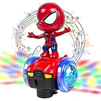 Dancing Robot Toys Car, 360° Spin Interactive Electric Car Toys, with Colorful Flashing Lights & Music, Avoid Obstacles Automatically, Birthday Gift for Boys Girls Toddlers