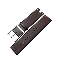 Replacement 22mm Leather Watch Band Strap Fit for CK K94231 K9423107 K9423101 （Red,Black,White,Brown）