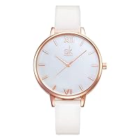 SHENGKE Creative Simplicity Women Watch Genuine Leather Elegant Women Watches Ladies Business Wristwatch