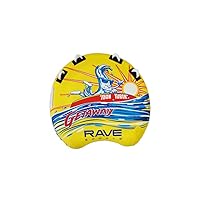 RAVE Sports Getaway Boat Towable Tube for 1-2 Riders, Heavy-Duty Durable Construction for Pulling Behind Boat, Skim-Fast Bottom Coating for Extra Glide