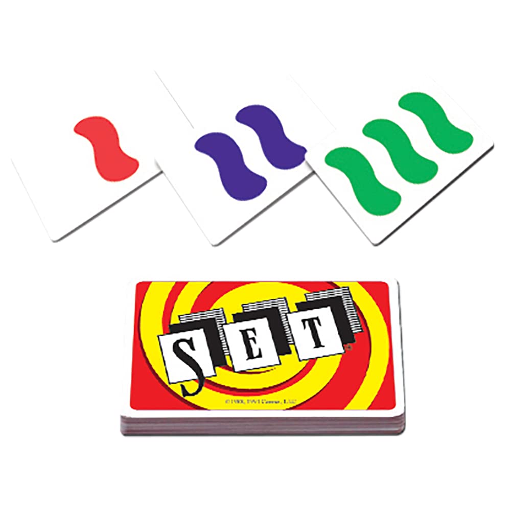 SET - The Family Card Game of Visual Perception - Race to Find The Matches, For Ages 8+,81 Cards, Rules included