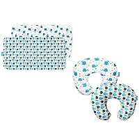2 Pack Nursing Pillow Cover for Breastfeeding Pillow, Great, Perfect Newborn Gift, Best Choice for Mom or Baby/Pack N Play Sheets Fitted, 2 Pack, Ultra Soft Microfiber, Whale & Preshrunk