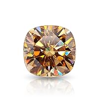 Mois Loose Moissanite 110 Carat, Champagne Color Diamond, VVS1 Clarity, Cushion Cut Brilliant Gemstone for Making Engagement/Wedding/Ring/Jewelry/Pendant/Necklaces