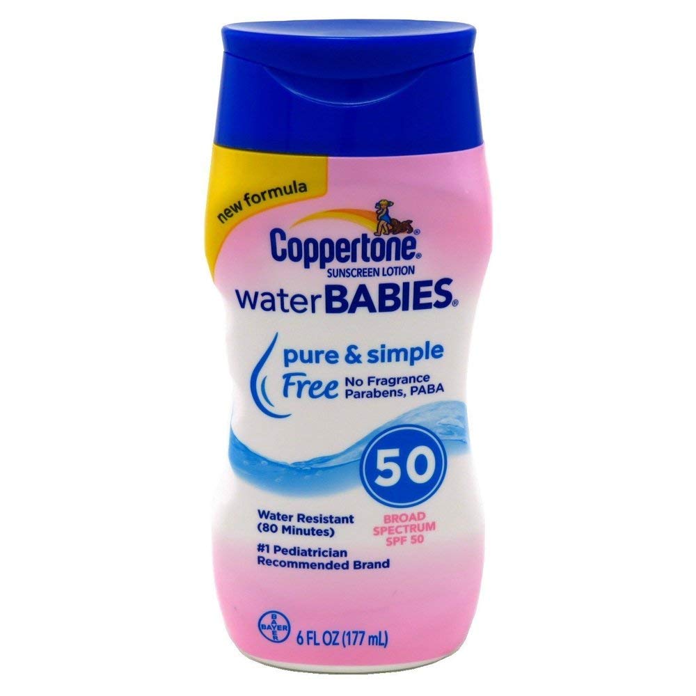 Coppertone Spf#50 Waterbabies Pure Simple Lotion 6 Ounce No Fragrance (177ml) (6 Pack)