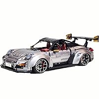 Pr 911 Speed Champions Sports Car Building Blocks Toy,1:8 Scale Electroplating Appearance Racing Model Toy,Collectible Supercar Set Building Kit for Adults and Teens(3389 PCS)