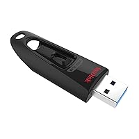 SanDisk SDCZ48-128G-J46 USB Drive, 128 GB, USB 3.0, Sliding, Ultra Reading, Up to 130 MB/s