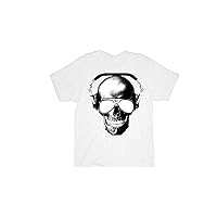 UV Solar Gradient Color Transforming Cool Skull Shades White Adult T-shirt Tee