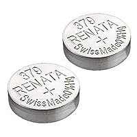2 x Renata Watch Battery - Swiss Made Silver Oxide Renata Batteries - Renata 379 (SR521SW)