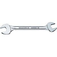 Stahlwille 40031013 Double Open Ended Spanners, Motor No. 10, Size 10 x 13mm, 15 deg Offset Angle, Metric, Industrial Grade, Chrome Plated, Non-Slip Finish, Length 171mm, Weight 57g, Made in Germany