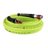 Pro Air Hose with ColorConnex Industrial Type D Coupler and Plug, 1/4 in. x 25 ft. - HFZP1425YW2-D