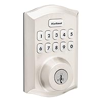 Home Connect 620 Keypad Connected Smart Lock with Z-Wave Technology Featuring SmartKey Security in Satin Nickel