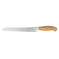 Oprah's Favorite Things - 8 Inch German Steel Bread Knife W/Italian Olive Wood Forged Handle