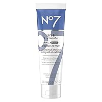 Lift & Luminate Dual Action Cleansing Face Exfoliator - Vitamin C, E & B5 Daily Exfoliating Cleanser - Deep Pore Cleanser for Dullness, Uneven Skin Tone & Brighter More Radiant Skin (100ml)