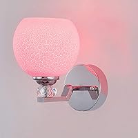 Wall Mounted Light Modern Minimalist Bedside Wall Lamp LED Bedroom Restaurant Background Wall Decoration Wall Light Personality Creative Colors Wall Lamp Living Room Corridor Stairs Aisle Glass