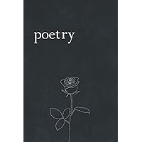 poetry: a blank book to write your own poetry poetry: a blank book to write your own poetry Paperback Hardcover
