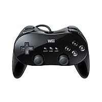 Wii Classic Controller Pro Black Nintendo (Renewed)