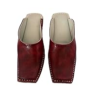 Mens Clogs Shoes Leather Mules Brown Mules Handmade Leather Mules Indian Shoes