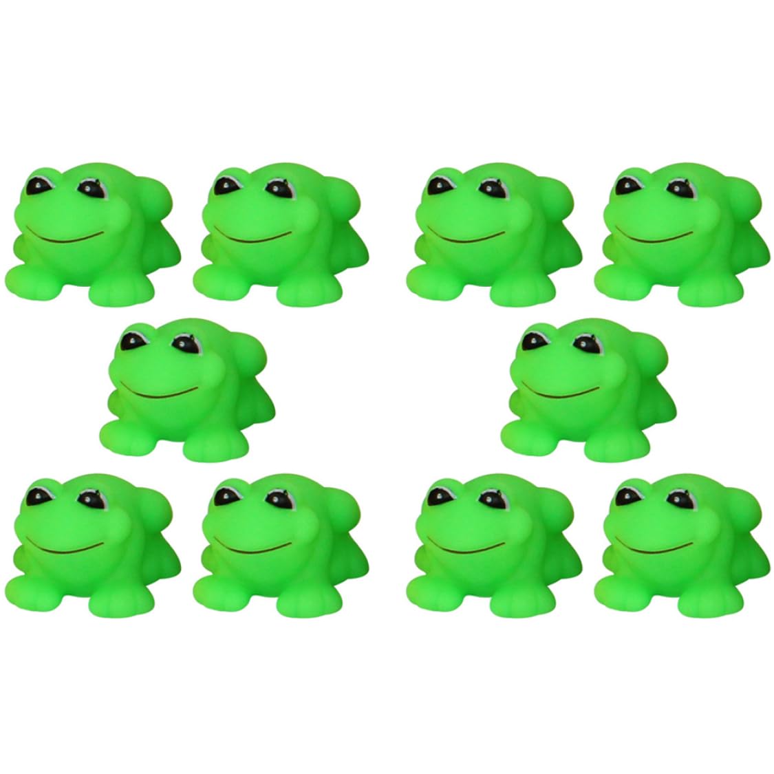 Baby Bath Toys 10PCS Funny Squeak Frog Rubber Bathtub Toy Mini Cute Frog Shower Bath Buddy Squirter Floating Toys for Toddlers Children Rubber Frog