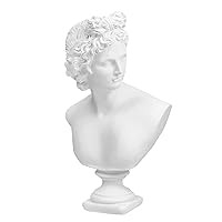 12.6in Greek Statue of Apollo, Classic Roman Bust Greek Mythology Sculpture for Home Decor