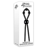 Zero Tolerance Ultimate Adjustable Silicone Lasso Cock Ring with Pleasure Beads, Black