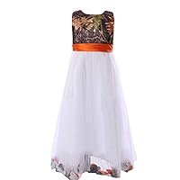 YINGJIABride Cute Military Pageant Party Dress Flower Girl Dresses Camo and Tulle