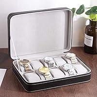 Watch Empty Box Zipper Portable Leather High-End Jewelry Collection Finishing Display Simple Watches Boxes