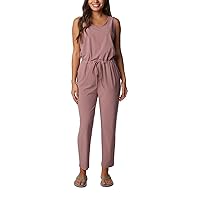Columbia Women's Anytime Tank Jumpsuit, Fig, Large