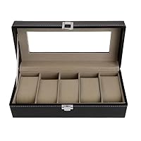 Watch Box Storage Case Gift Package Jewelry Boxes 5 Grids Faux Leather Soft Protection Organizer Watches