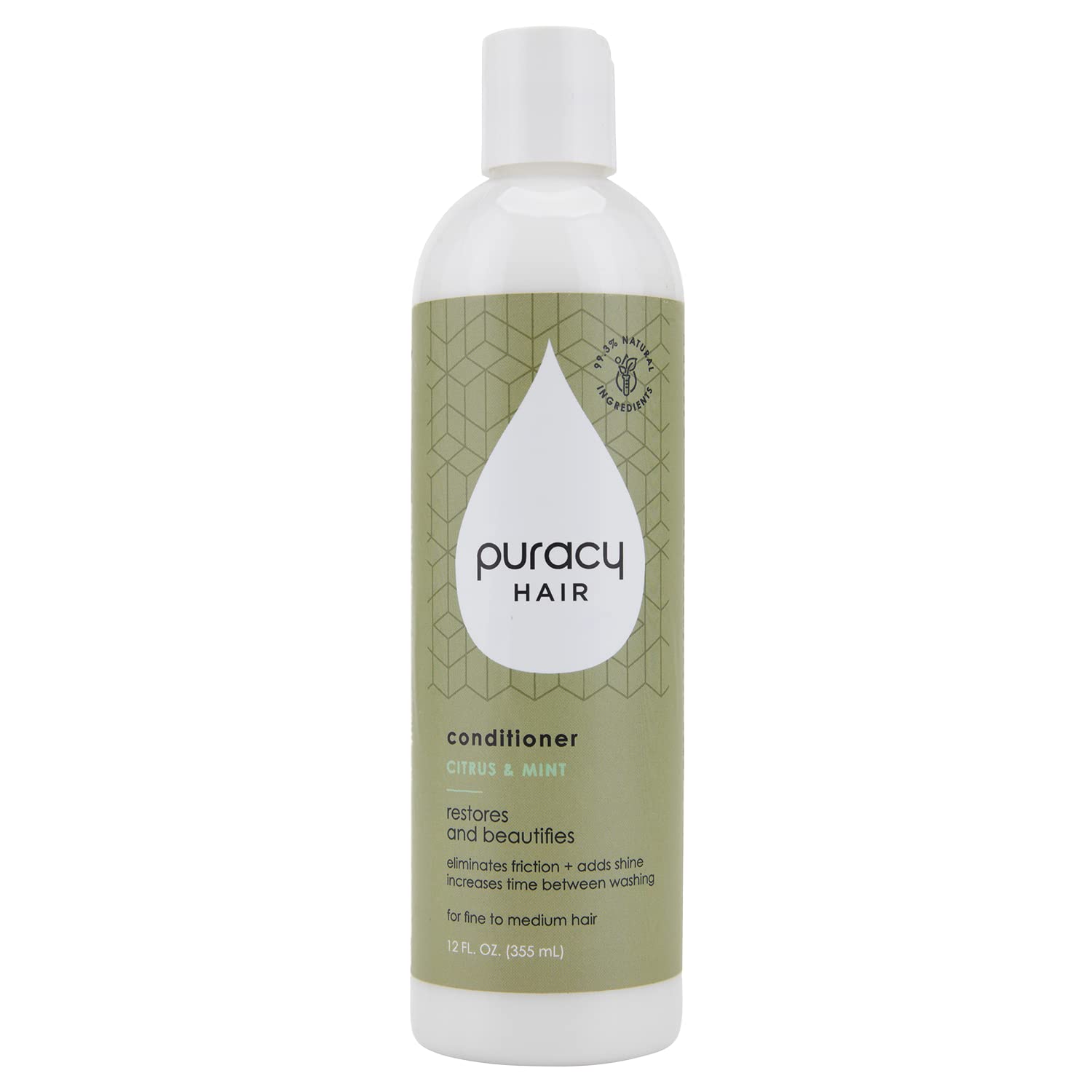 Puracy Conditioner, The Best Hair Days for Fine, Medium, and Color-Treated Hair, Perfect Hair from Pure Ingredients, Hair Stays Cleaner & Silkier Longer, 99.3% Natural Conditioner, 12 Ounce