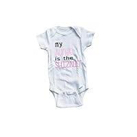 Baby Tee Time Girls' My Auntie is The Shiznit Funny One Piece