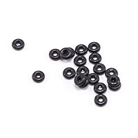 BodyJewelryOnline O-Ring Package of 20 Black Rubber Perfect for Tunnels Plugs and Tapers, Also for Any Piercing Retainer Eyebrow, Labret, Industrial, Cartilage