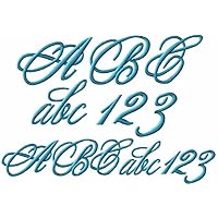 ABC Machine Embroidery Designs Set - Monogram 4 in Two Sizes - 124 Designs - 4x4 Hoop - CD