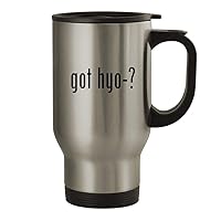 got hyo-? - 14oz Stainless Steel Travel Mug, Silver