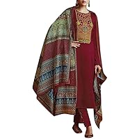 Traditional Wear Indian Pakistani Designer Heavy Embroidery Worked Salwar Kameez Trouser Pant Suits