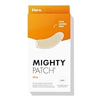 Mighty Patch™ Chin Patch from Hero Cosmetics - XL Contoured Hydrocolloid Chin Patch for Blemishes and Pimples, Non-Irritating, Vegan-Friendly, Not Tested on Animals (10 Count)