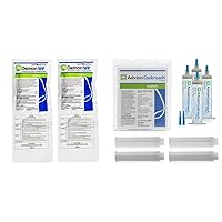 Demon WP Insecticide 2 Envelopes Containing 4 Water & Advion Cockroach Gel Bait, 4 Tubes x 30-Grams, 4 Plunger and 4 Tips, German Roach Insect Pest Control, Indoor