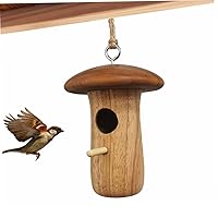 Hummingbird House Wooden Bird Nesting House 1 Inch Hole 4.7x3.7 Inch. Bird Nest for Outside Gardening Gifts 1 Pc outdoorliving