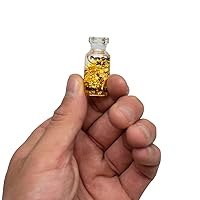 Treasure Gurus 14k Pure Gold Leaf Flake Bottle