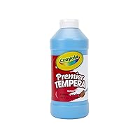 Crayola Premier Tempera Paint For Kids - Turquoise (16oz), Kids Classroom Supplies, Great For Arts & Crafts, Non Toxic, Easy Squeeze Bottle