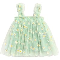 Green Daisy Tulle Dress (as1, Age, 9_Months, 12_Months, 9-12 Months)